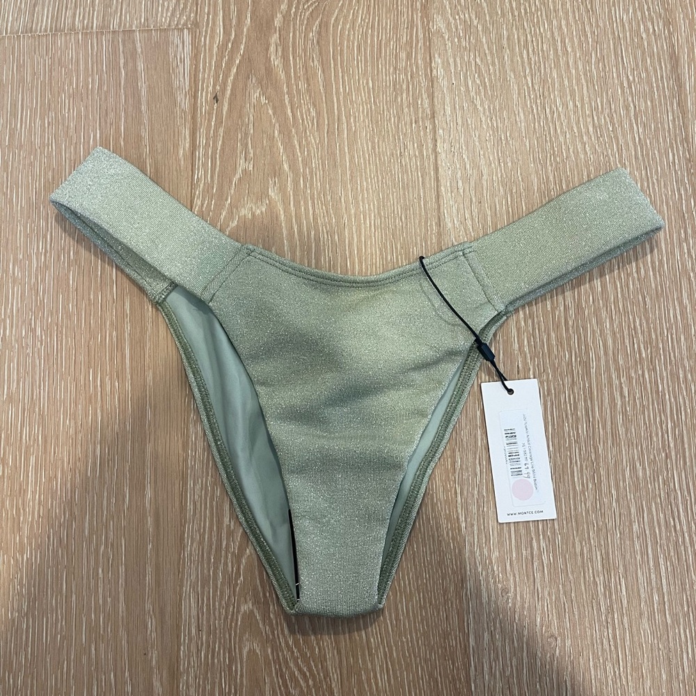 MONTCE Jade sparkle added coverage uno bikini bottom